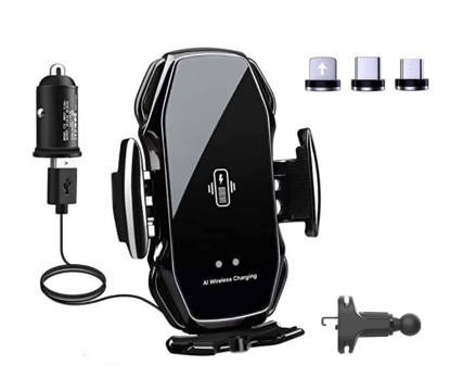 Set 3 buc, Incarcator auto suport fast wireless chargers 15W, Automatic sensor, universal, Samsung, IPhone, xiaomi,huawei,oppo