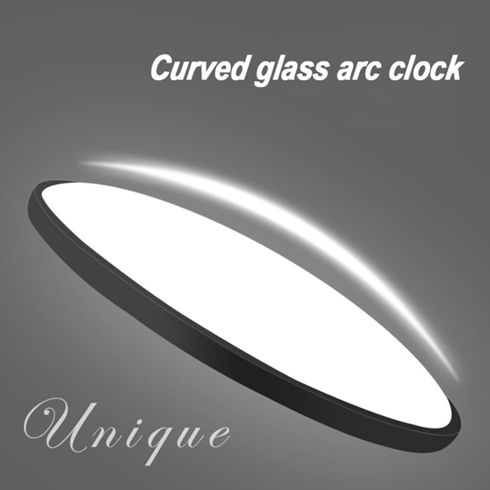 Poza cu Ceas de perete, Mecanism silentios, 30 cm, calendar cu zi si data, afisaj cu LED pentru temperatura, negru