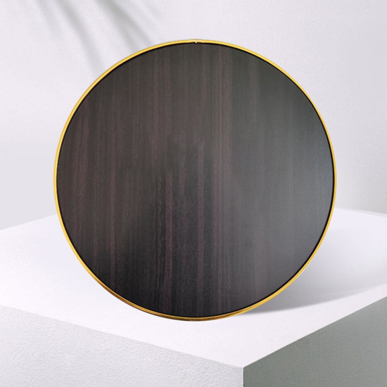 Poza cu Ceas de perete, Mecanism silentios, 30 cm, calendar cu zi si data, afisaj cu LED pentru temperatura, negru