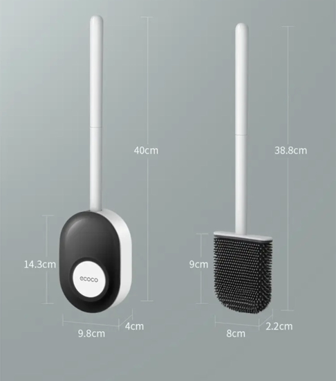 Poza cu Set suport hartie igienica cu raft de depozitare, perie silicon pentru toaleta, suport de perete pentru uscator de par, 3 bucati aromoterapie