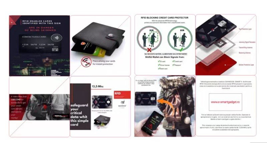 Poza cu Card protectie contactless RFID si NFC pentru protejarea cardurilor bancare si pasapoartelor cu cip RFID - Smart -X- pachet cu 2 bucati