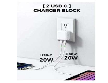 Kit Incarcator Dual USB-C 40W Fast Charger, Cablu date USB-C-C 67W, 2M, incarcator auto Dual USB-C-C 60W, Compatibil cu iPhone16, 16 pro max, QUANDES®