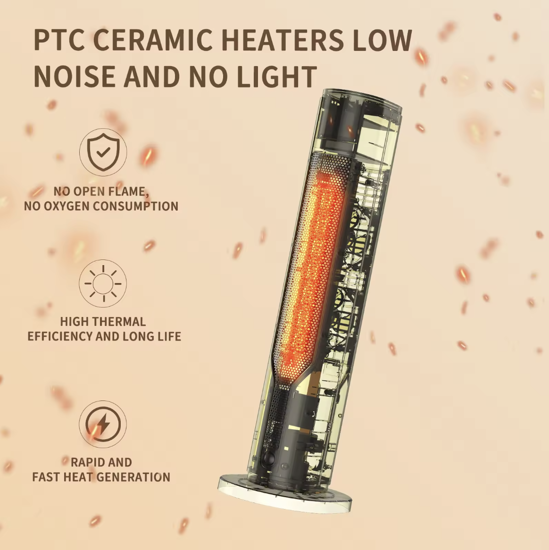 Poza cu Incalzitor, incalzire rapida PTC, poate fi temporizat, putere mare 2000w, telecomanda, reglare cu 3 viteze, panou digital, protectie de siguranta, QNDSF1