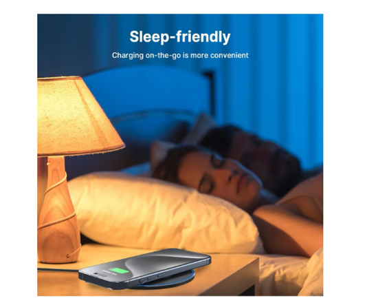 Poza cu Kit 3 in 1 wireless charger slim pad 15w fast charger, incarcator 25w Pd pentru iPhone 16, 15, 15 Pro Max Apple Watch Airpods, negru