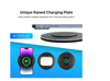 Imagine Kit 3 in 1 wireless charger slim pad 15w fast charger, incarcator 25w Pd pentru iPhone 16, 15, 15 Pro Max Apple Watch Airpods, negru