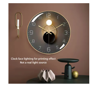Imagine Ceas de perete, Mecanism silentios, 30 cm, Negru/gold