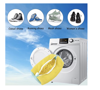 Imagine Kit 2 Saci pentru Spalarea Incaltamintei, Inchidere Sigura, Reutilizabili, 4 Huse pentru protectie incaltaminte, QUANDES®, Galben