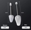 Imagine Kit 1 Sac pentru Spalarea Incaltamintei, Compartiment dublu, Reutilizabili, QUANDES®, 2 Set sanuri pantofi cu arc flexibil, Marimea 35 - 39, 40-47, Gri, 2 Huse protectie incaltaminte