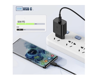 Imagine Kit Incarcator USB-C 55W GaN T4510, super Fast Charger, 2 Cablu date USB-C-C 5A, 1, 8M, incarcator auto USB-C-C 45W, Compatibil cu S25, S24, QUANDES®
