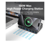 Imagine Statie de incarcare USB de 160 W, incarcator wireless 7 in 1, 65 W, 45 W, PPS PD tip C, incarcare rapida universala, pentru Macbook, iPad, iPhone, Samsung, Huawei