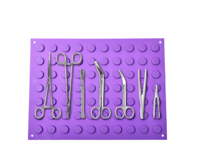 Placa magnetica pentru instrumente sanitare, dimensiune 300x400 mm, mov