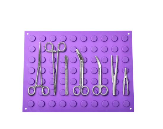 Poza cu Placa magnetica pentru instrumente sanitare, dimensiune 300x400 mm, mov