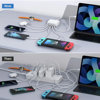 Imagine Statie de incarcare rapida cu 6 porturi GaN de 100W, Incarcator USB C, pentru dispozitive multiple, adaptor de alimentare cu priza pentru toate iPhone 16 15, 14, 13, iPad Samsung, Android, Negru