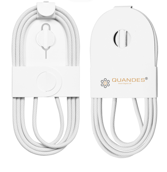 Poza cu Kit Incarcator Dual USB-C 50W Fast Charger, 2 Cablu date USB-C-C 60W, 1M, Compatibil cu iPhone 17, 17 air 17pro max