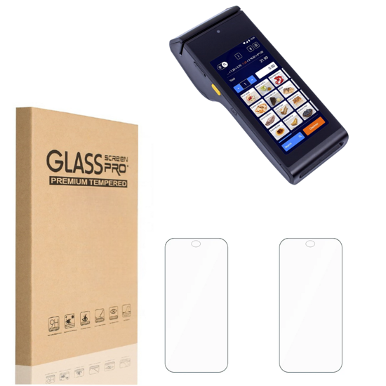 Poza cu Folie de sticla protectie pentru casa de marcat pentru Datecs BlueCash 50, [40 Bucati]