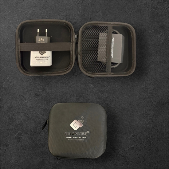 Poza cu Incarcator super Fast Charge 45W PD usb C, T4510 compatibil cu Samsung S25, S24, S24, s23, 1 Cablu 1.8m USB-C - C 5A, Geanta de depozitare