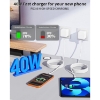 Poza cu Adaptor de alimentare dinamic de 40W cu putere maxima de 60W, QUANDES® compatibil cu iPhone 17 Pro Max/17 Pro/17/16/16 /15 Pro Max/ Pad Pro/Air