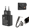 Poza cu Kit incarcator 60W PD T6010, cablu USB-C la USB-C, fast charging 240w, 1.5m suport telefon pliabil, compatibil cu Galaxy s26/s25 ultra, QUANDES cu geanta de protectie