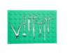 Poza cu Placa magnetica pentru instrumente sanitare, dimensiune 300x400 mm, VERDE