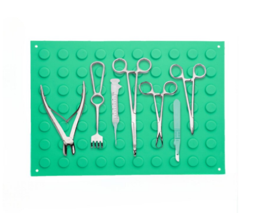 Poza cu Placa magnetica pentru instrumente sanitare, dimensiune 300x400 mm, VERDE