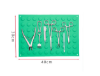Poza cu Placa magnetica pentru instrumente sanitare, dimensiune 300x400 mm, VERDE