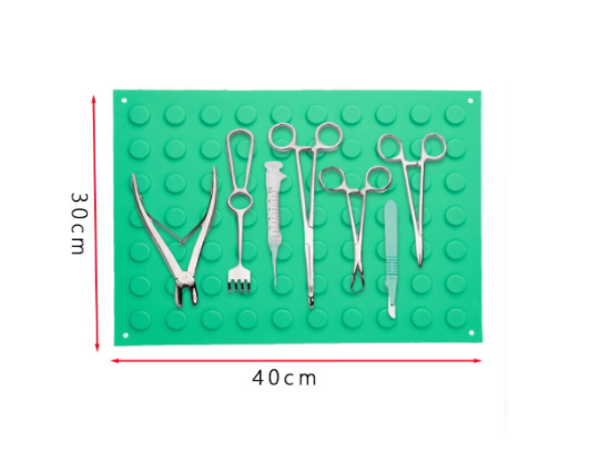 Poza cu Placa magnetica pentru instrumente sanitare, dimensiune 300x400 mm, VERDE